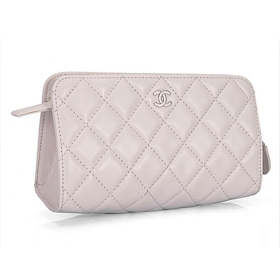 High Quality Chanel Cambon Cosmetie Pouch A31502 Off-White